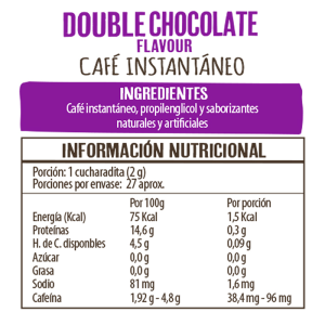 CAFE DOBLE CHOCOLATE SIN GLUTEN BEANIES 55 G