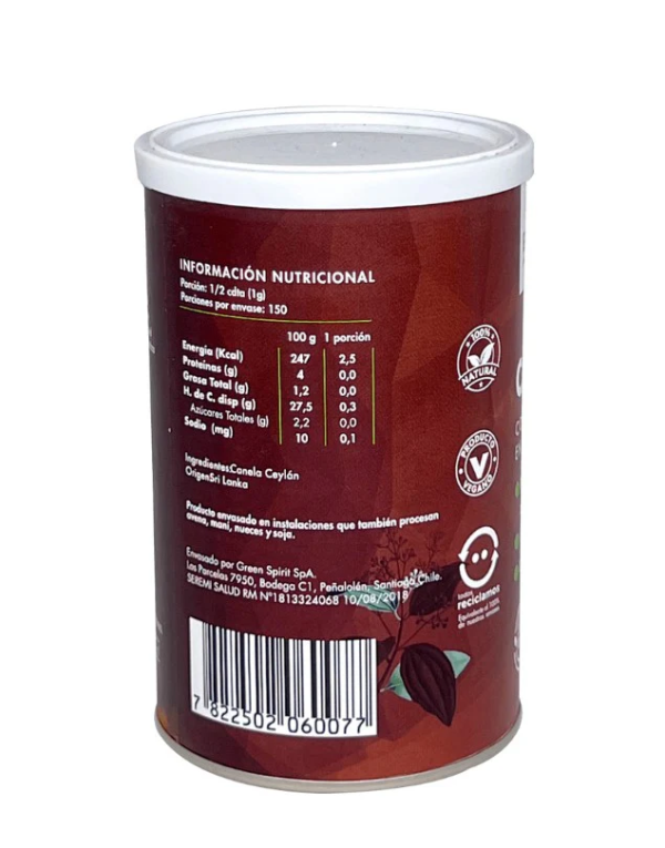 CANELA CEYLÁN EN POLVO, BROTA - 150 g