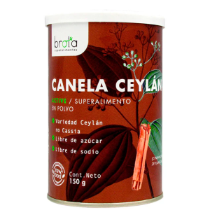 CANELA CEYLÁN EN POLVO, BROTA – 150 g