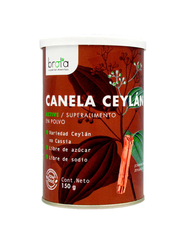 CANELA CEYLÁN EN POLVO, BROTA - 150 g