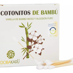 COTONITOS DE BAMBÚ 100 UNIDADES, DOBAKARU