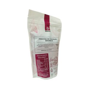 CHIPS CHOCOLATE 62% CACAO – SIN AZÚCAR, MANARE 400 g