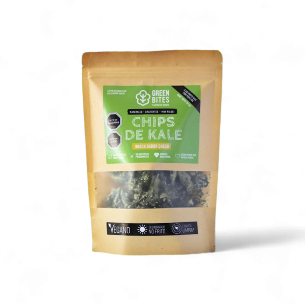 CHIPS DE KALE, SABOR QUESO, GREEN BITES 30 g