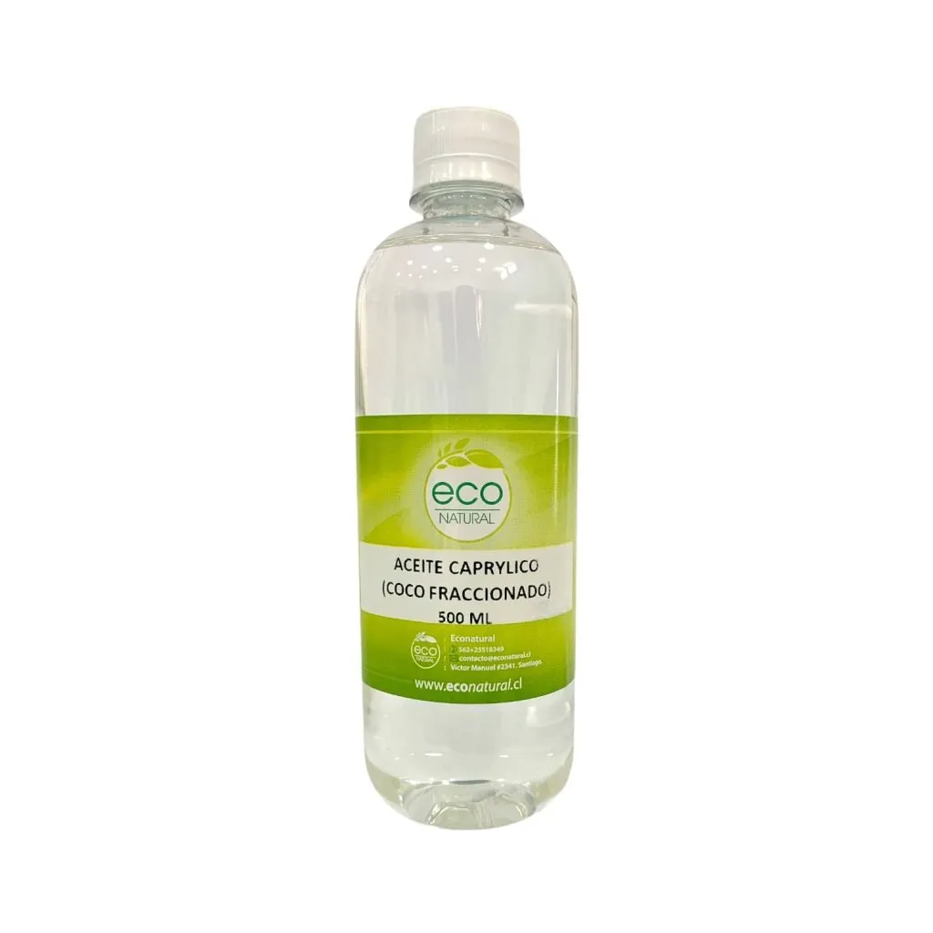 ACEITE DE COCO FRACCIONADO (ACEITE CAPRYLICO) - 500 cc