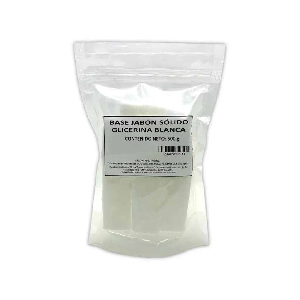 BASE JABÓN SÓLIDO GLICERINA BLANCA - 500 g