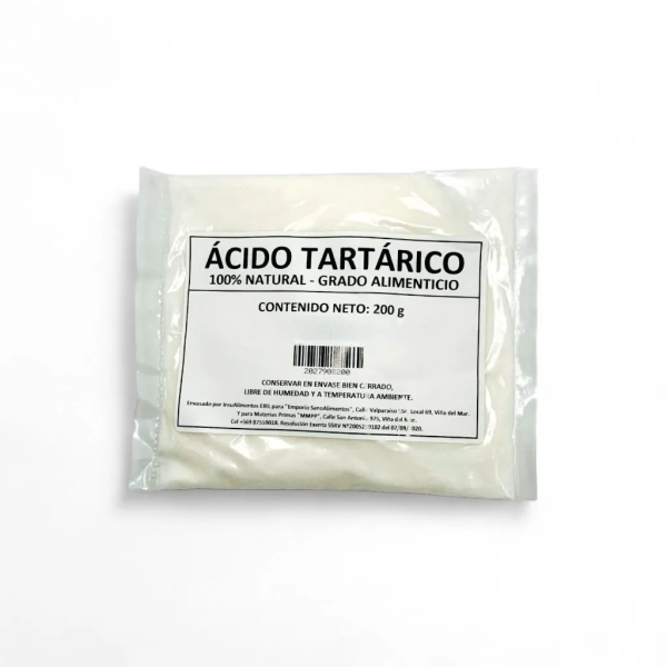 ÁCIDO TARTÁRICO - 200 g