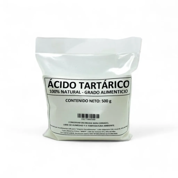 ÁCIDO TARTÁRICO - 500 g