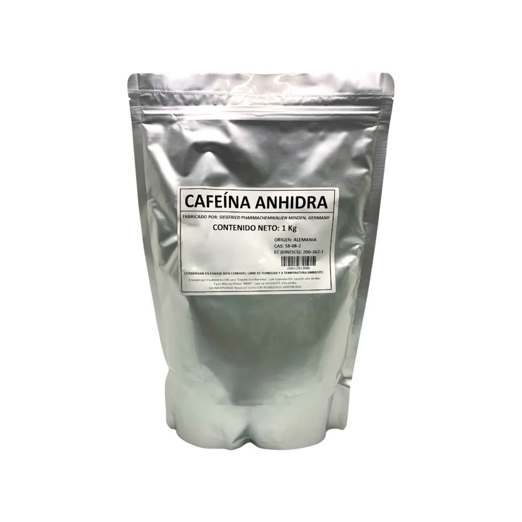 CAFEÍNA ANHIDRA - 1 Kg Doypack