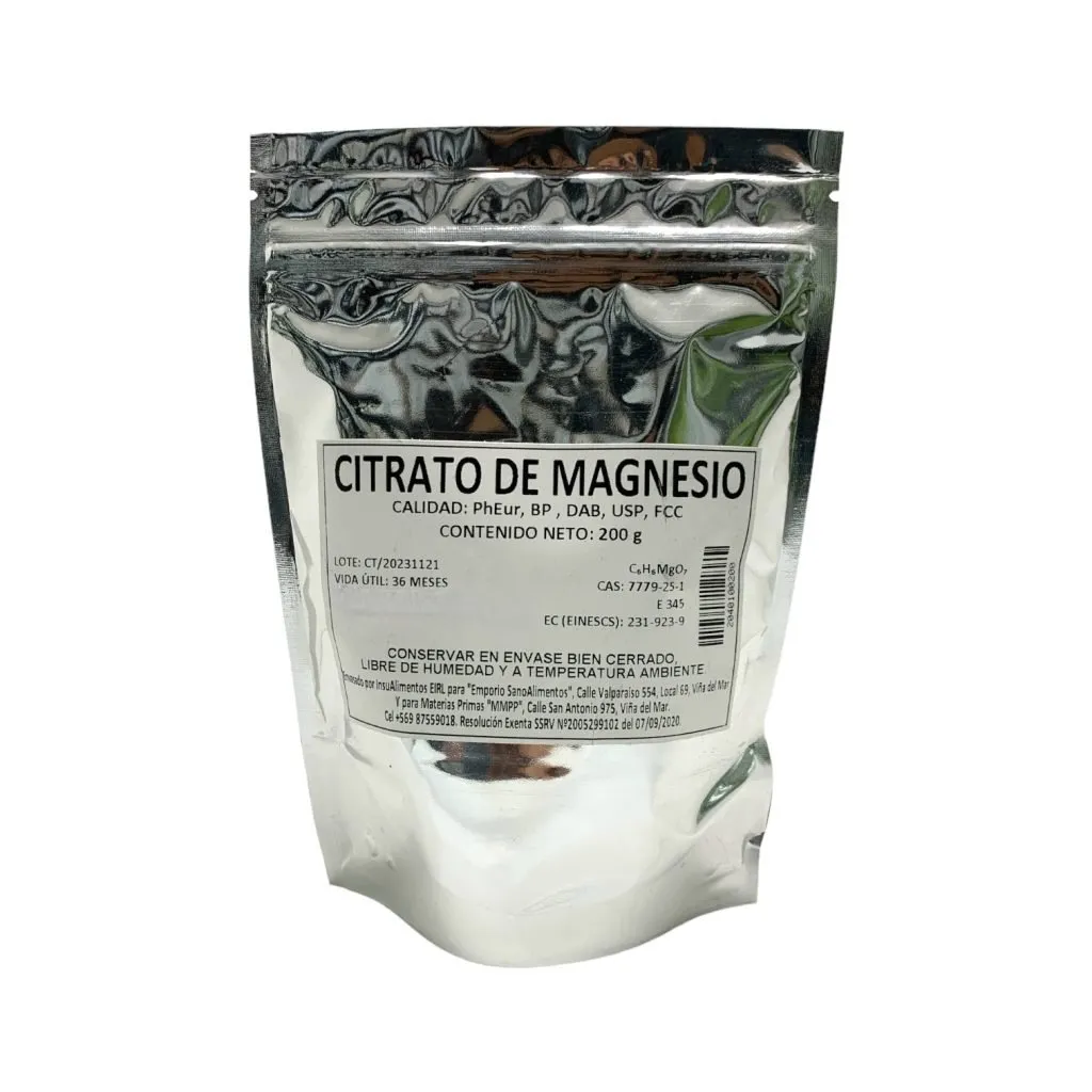 CITRATO DE MAGNESIO - 200 g