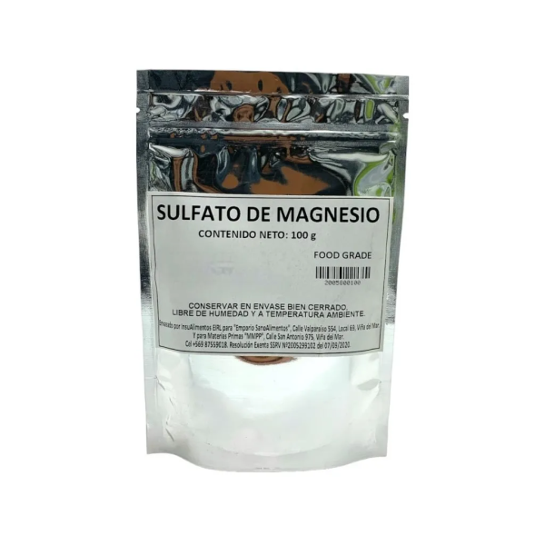 SULFATO DE MAGNESIO FOOD GRADE - 100 g