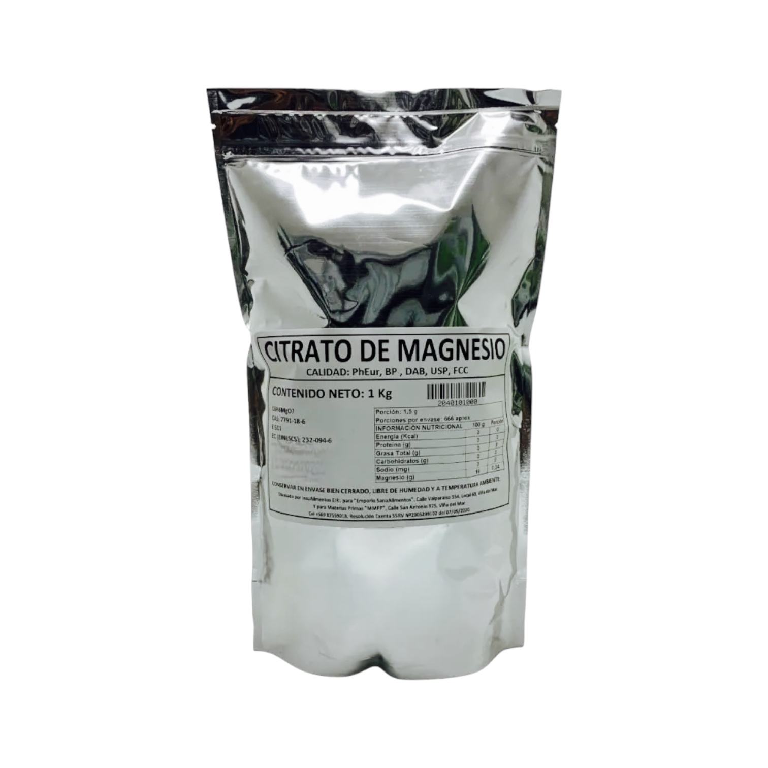 CITRATO DE MAGNESIO - 1 Kg