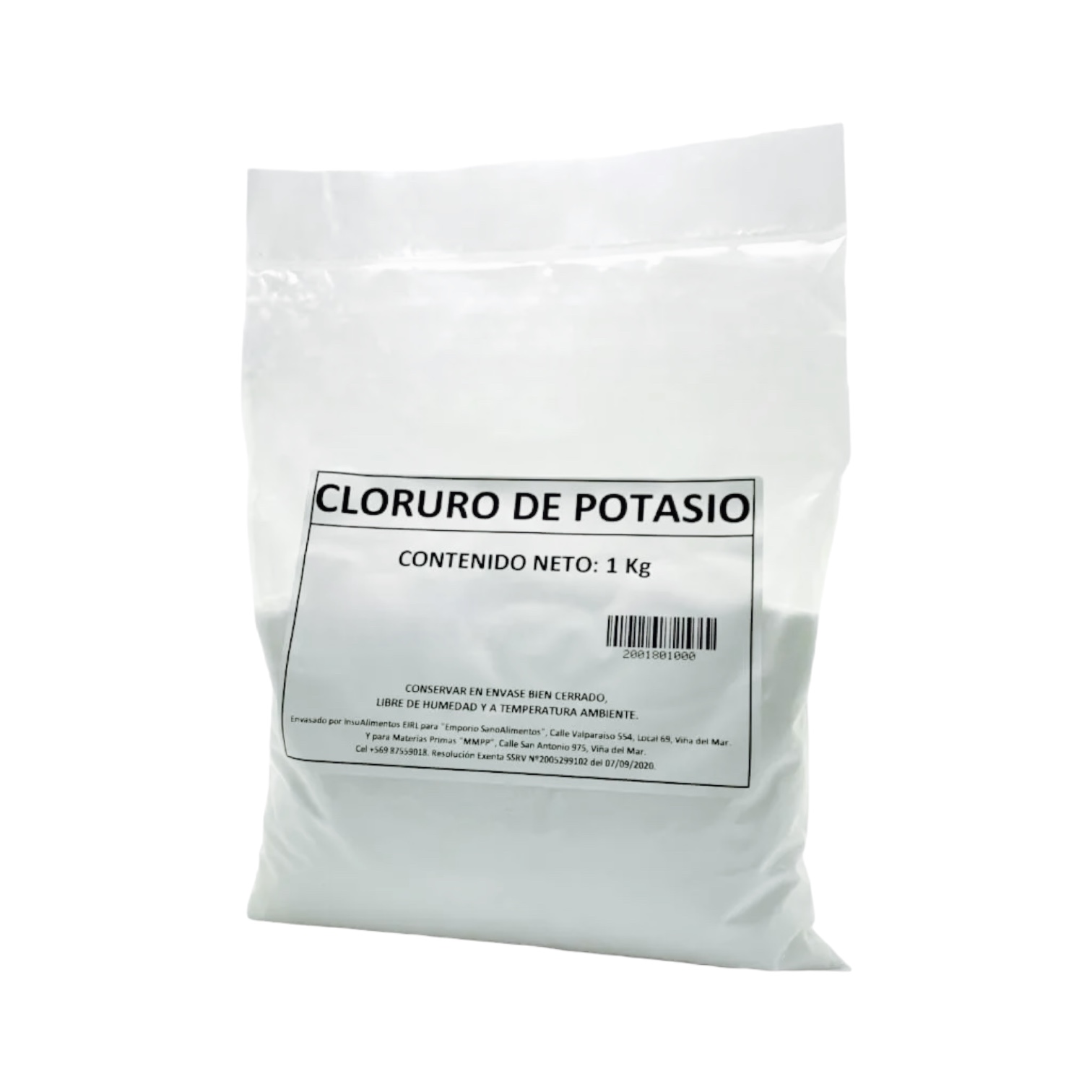 CLORURO DE POTASIO - 1 Kg