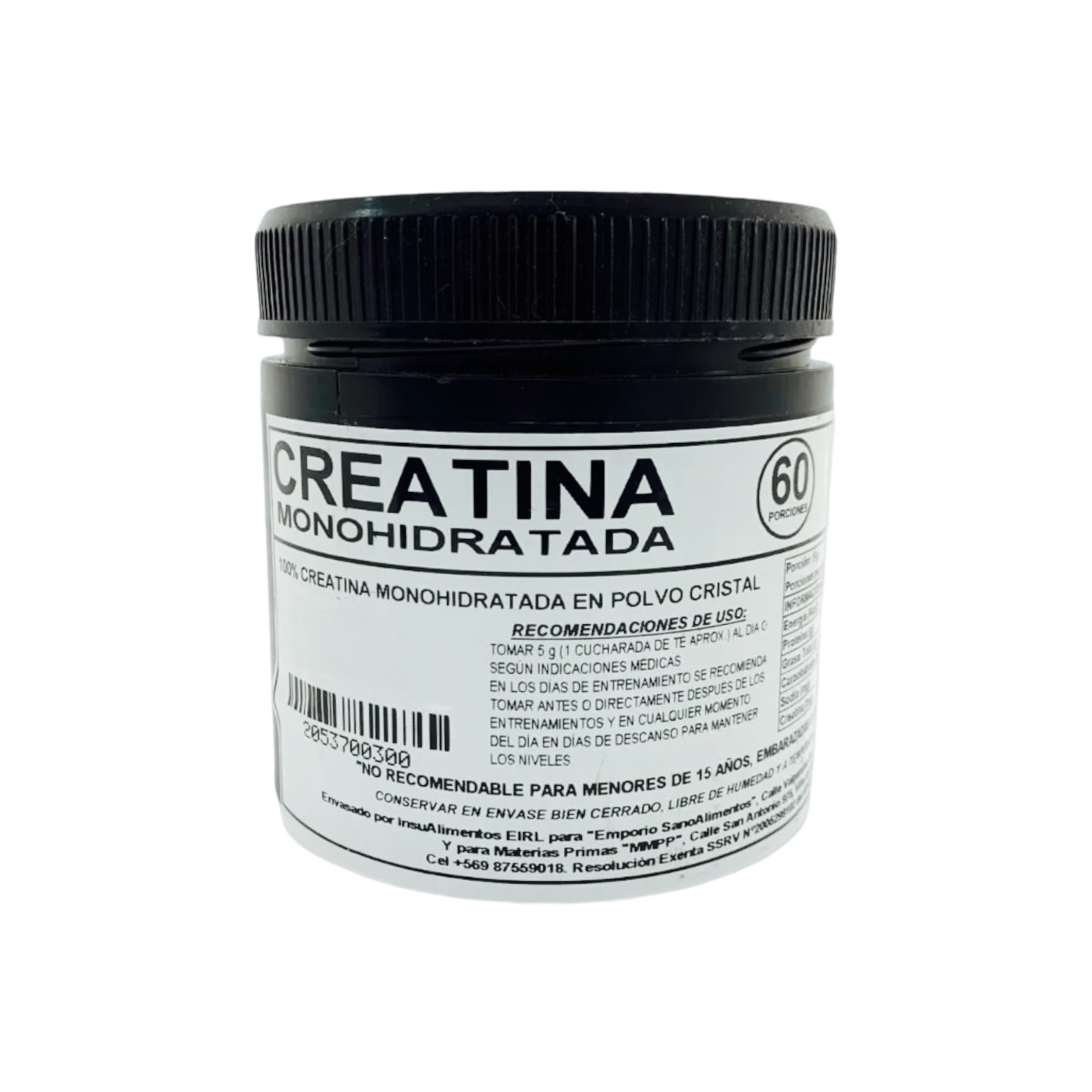 CREATINA MONOHIDRATADA (PRO) - 300 g