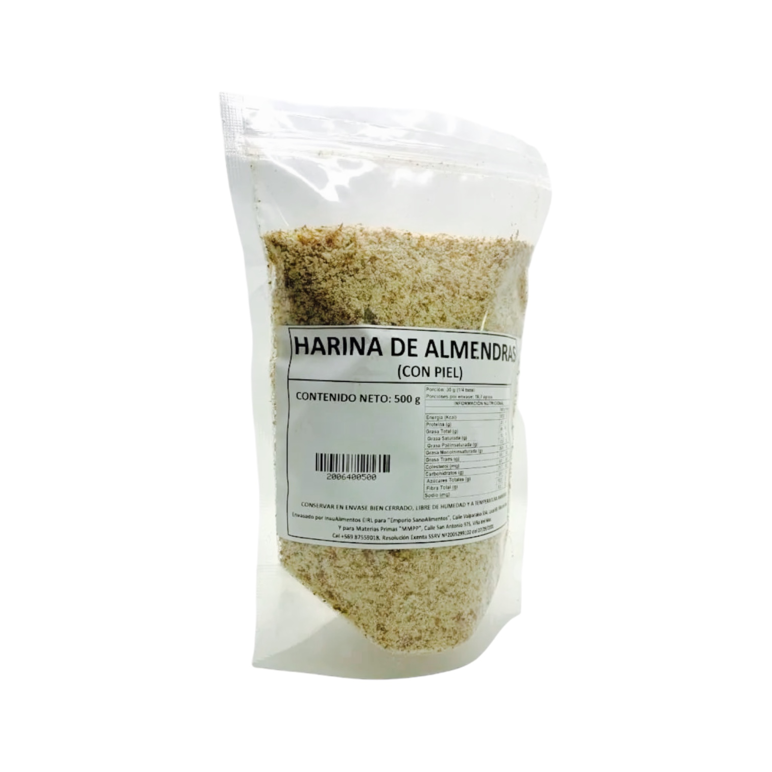 HARINA DE ALMENDRA CON PIEL - 500 g