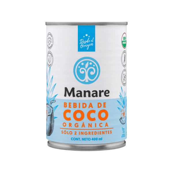 BEBIDA DE COCO ORGÁNICA, MANARE 400 g