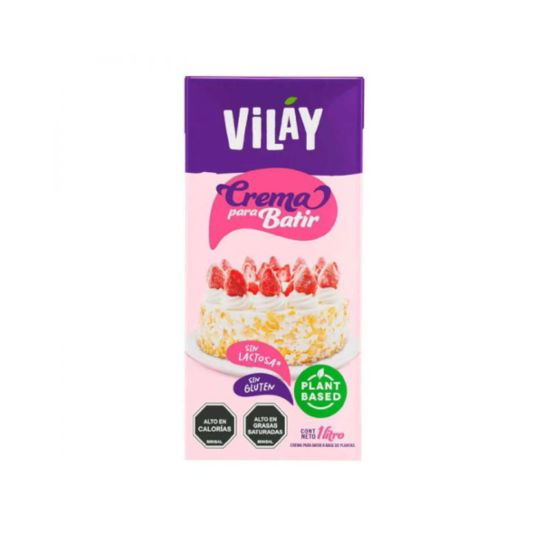 CREMA VEGETAL PARA BATIR, VILAY 1 Lt