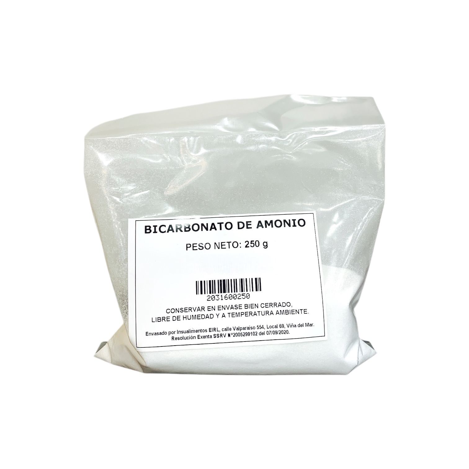 BICARBONATO DE AMONIO - 250 g