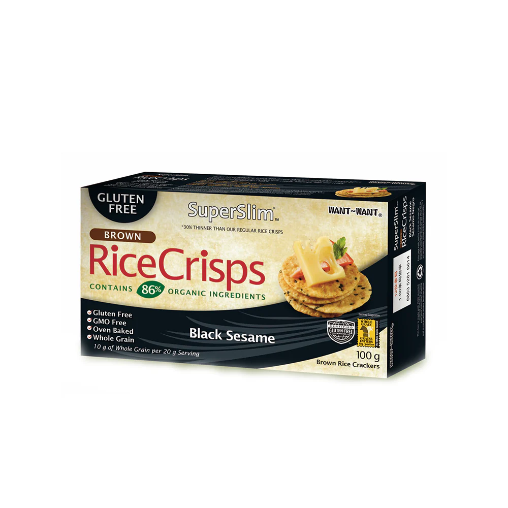 GALLETAS RICECRISP SESAMO NEGRO SIN GLUTEN 100 g