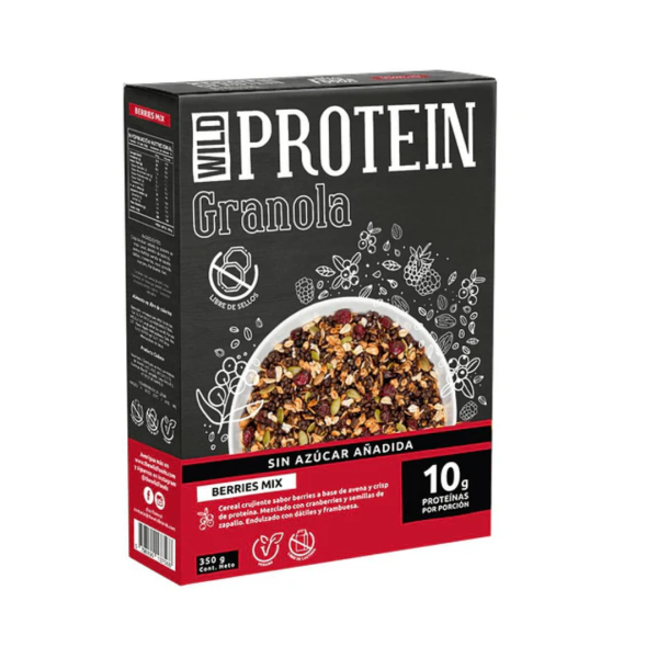 GRANOLA BERRIES MIX, WILD PROTEIN 350 g