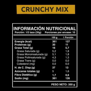 GRANOLA CRUNCHY, WILD PROTEIN 350 g