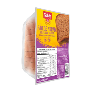 PAN DE MANZANA CANELA SIN GLUTEN, SCHAR X 8 REBANADAS – 200 g