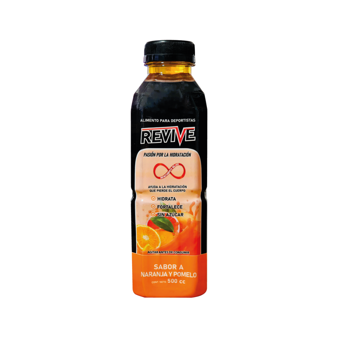 BEBIDA HIDRATANTE FRUTOS NARANJA POMELO, REVIVE 500 cc