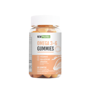 OMEGA 3 Y 6 GOMITAS VEGANAS, NEW PHARMA 60 UN