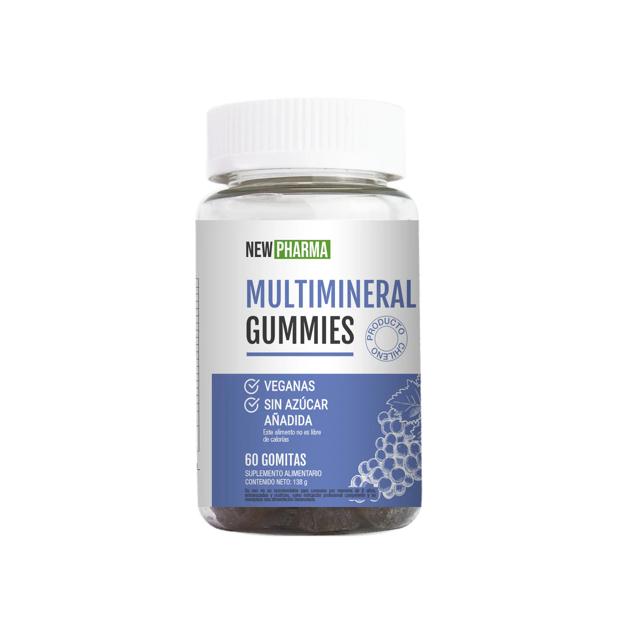 MULTIMINERAL GOMITAS VEGANAS, NEW PHARMA 60 UN