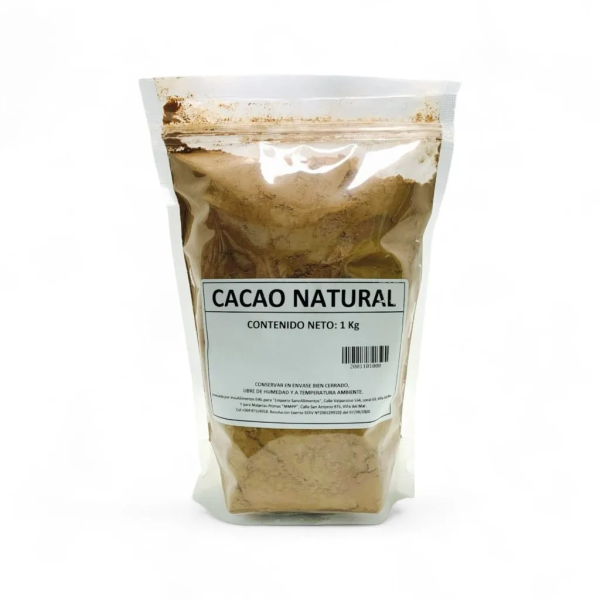 CACAO NATURAL EN POLVO ORGÁNICO - 1 Kg