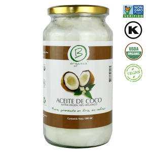 ACEITE DE COCO ORGÁNICO EXTRA VIRGEN, B ORGANICS – 1 Lt