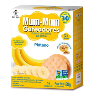 GALLETAS CRAWLER, BABY MUM MUM PLÁTANO 58 g