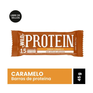 BARRA PROTEIN CARAMELO, WILD PROTEIN 45 g