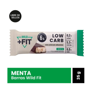 BARRA CHOCOLATE MENTA,  WILD FIT 35 g