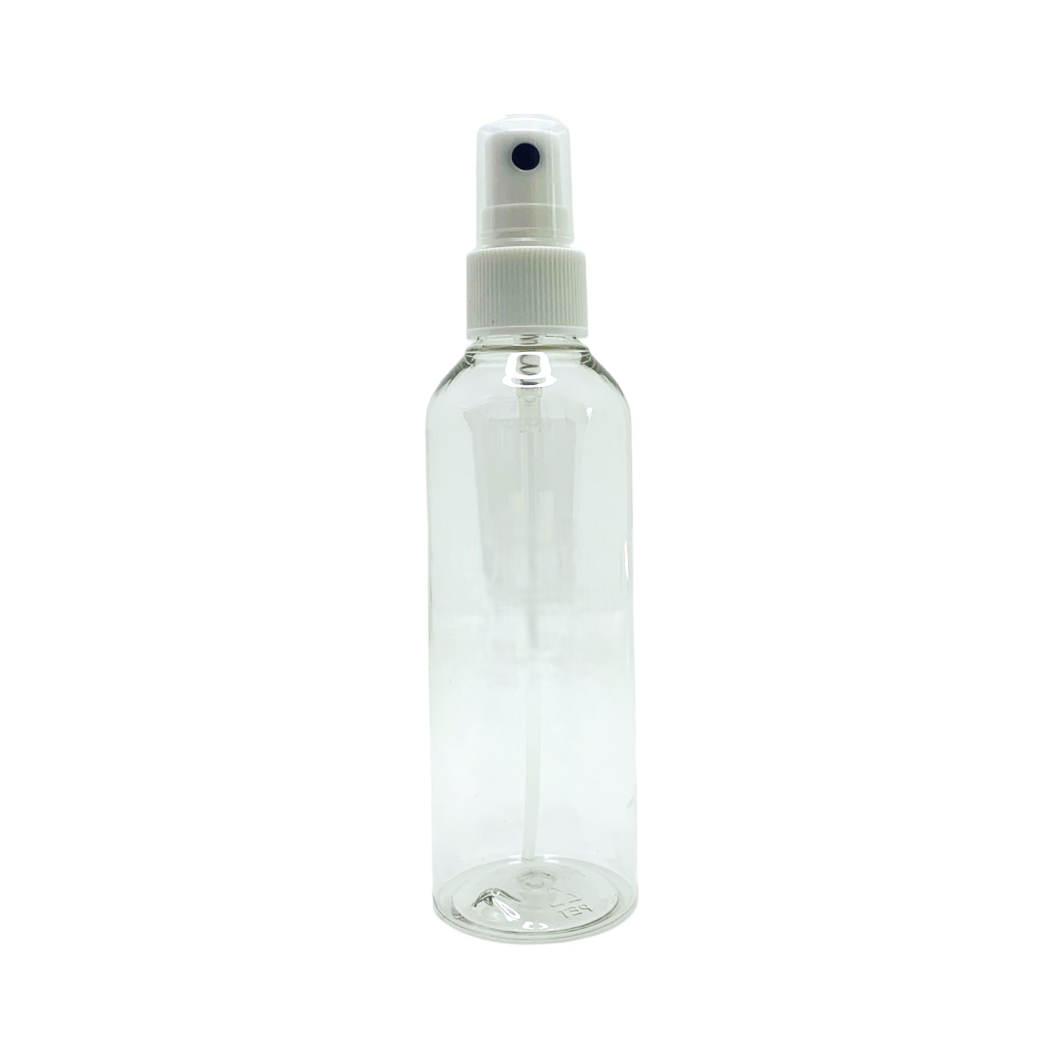 BOTELLA REDONDA CON SPRAY BLANCO (E184) - 100 ml