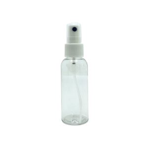 BOTELLA REDONDA CON SPRAY BLANCO (E182) – 50 ml