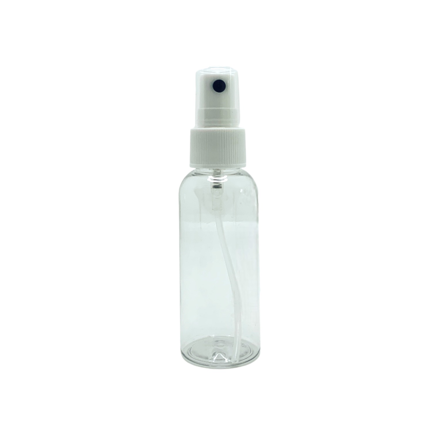 BOTELLA REDONDA CON SPRAY BLANCO (E182) - 50 ml