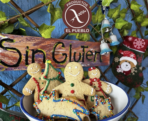 GALLETAS DE NAVIDAD SIN GLUTEN, EL PUEBLO 100 g