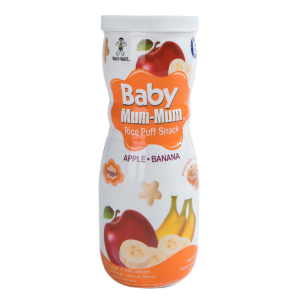 PUFF ARROZ MANZANA PLÁTANO, BABY MUM MUM 50 g