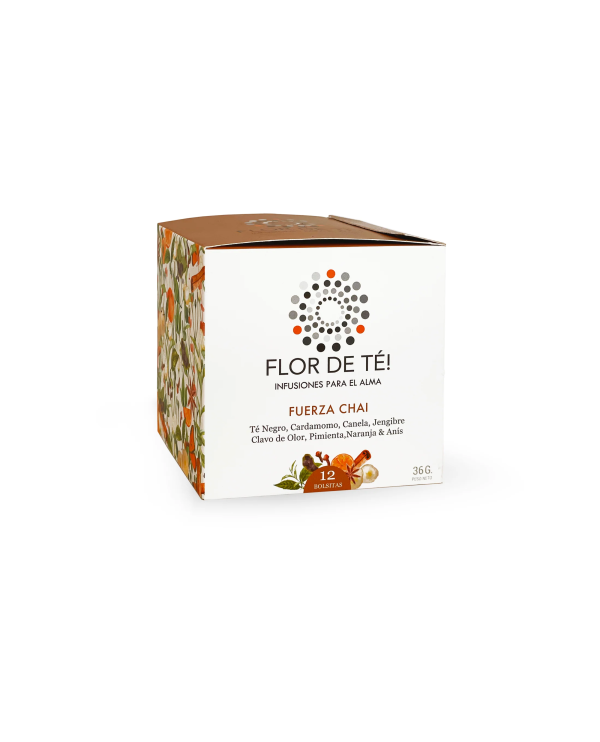 INFUSIÓN FUERZA CHAI, FLOR DE TÉ 12 BOLSITAS