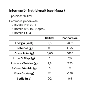 JUGO DE MAQUI, BERRYSUR 1 Lt