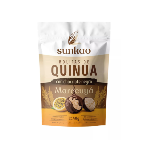 BOLITAS DE QUINOA CHOCOLATE MARACUYÁ, SUNKAO 40 g