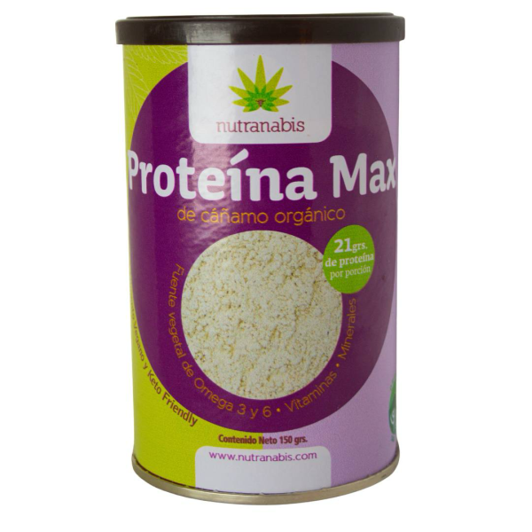 PROTEÍNA DE CÁÑAMO ORGÁNICO 70%, NUTRANABIS - 150 g