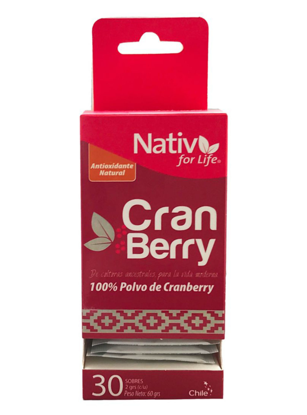 CRANBERRIES ORGÁNICO EN POLVO NATIV FOR LIFE 60 g