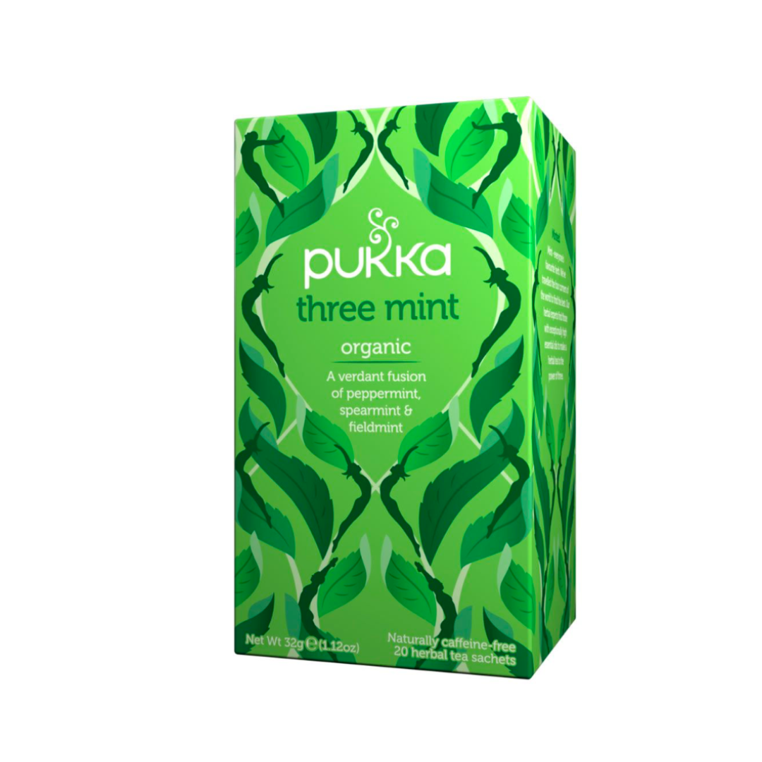 INFUSIÓN THREE MINT, PUKKA 20 BOLSAS